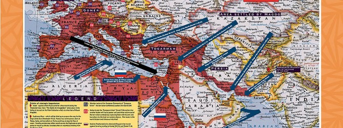 Middle East Invasion Map and Legend (JVI)