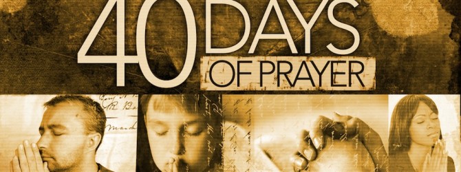 40 Days of Prayer to Change the Heart of a Nation Begins Sept. 28