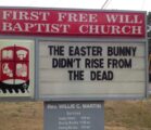 Easter bunny didn’t rise…
