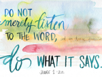 DO NOT MERELY LISTEN TO THE WORD