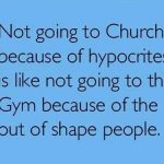 Not going to church due to…