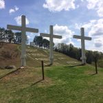 3 Crosses in the Fields of the Wood at Prayer Mountain in Murphy, NC