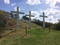 3 Crosses in the Fields of the Wood at Prayer Mountain in Murphy, NC