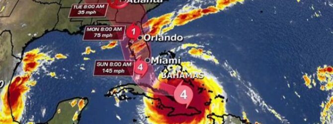 NEW PATH of Hurricane Irma as it nears Florida