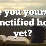 Are you yourself sanctified holy yet?