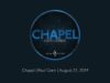 Chapel with Paul Conn