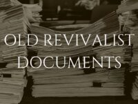 Old Revivalist Documents