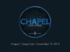 Chapel with Casey Cole