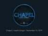 Chapel with Heath Eslinger