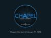 Chapel with Mo Isom