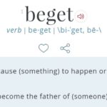 Tô beget or begotten:. Jesus was brought into existence by…