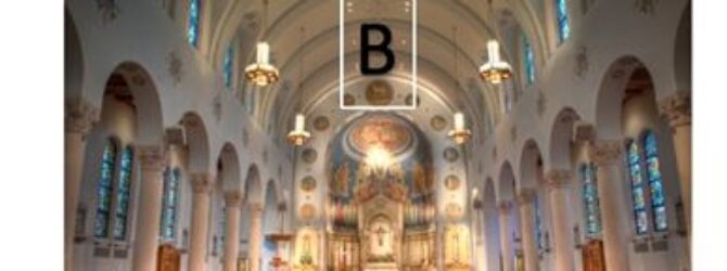 Where would Jesus mostly likely be attending church? A, B…