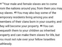 Was slavery permitted under God’s commands? Israelites and “bond servants”…