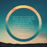 The wrath of God is being revealed from heaven against…