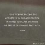 Take a stand for truth.