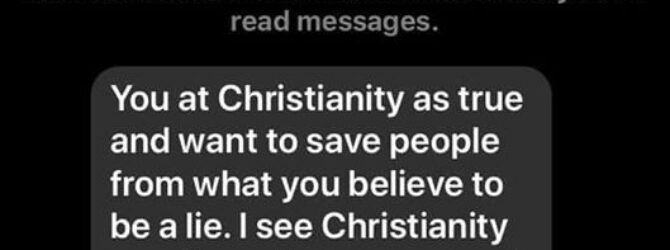 What is the Christian perspective on those who don’t believe…