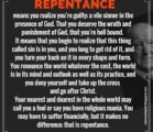 The Word of Faith/NAR Cult teach that ‘repentance’ is a…