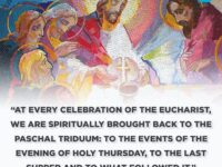 Today is Holy Thursday, where we commemorate the establishment of…