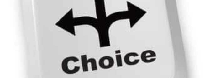 We have a will, and we make choices and decisions,…
