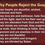 When you reject the gospel you’re rejecting God!