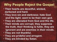 When you reject the gospel you’re rejecting God!