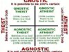 Which quadrant do you find yourself? 1- Gnostic Theist 2-…