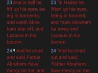 LUKE 16:23-24 IT SAYS THAT both Lazarus the poor and…