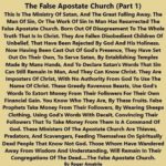 Hear the word of God concerning these last days and…