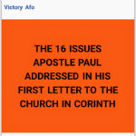 ISSUE 2: THE MINISTRY OF AN APOSTLE We continue today…