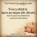 Muslims. Do you actually believe this?? Every child is born…