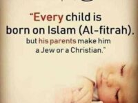 Muslims. Do you actually believe this?? Every child is born…