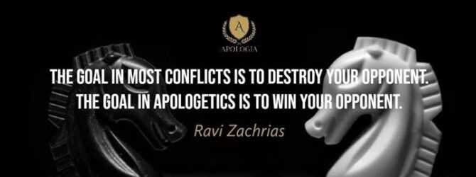 The ultimate goal of Apologetics which our dear brother Ravi…