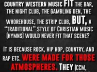 *WHY WE REJECT CONTEMPORARY CHRISTIAN MUSIC (CCM) IN A NUTSHELL*…