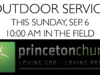 Outdoor Service THIS Sunday, September 6