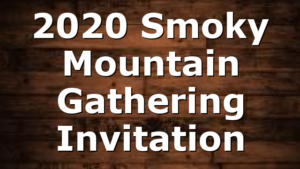 2020 Smoky Mountain Gathering Invitation