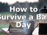 How to Survive a Bad Day
