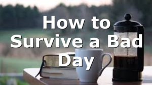How to Survive a Bad Day