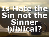 Is Hate the Sin not the Sinner biblical?