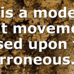 It is a modern cult movement based upon the erroneous…