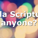 Sola Scriptura anyone?