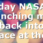 Today NASA is launching man back into space at the…