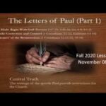 Sunday School Part 2 November 8th