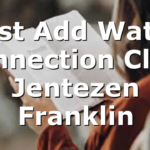 “Just Add Water” Connection Clip | Jentezen Franklin