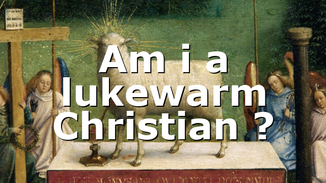 Am i a lukewarm Christian ?