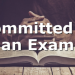 Committed to be an Example