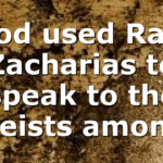 God used Ravi Zacharias to speak to the atheists among…