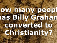 How many people has Billy Graham converted to Christianity?