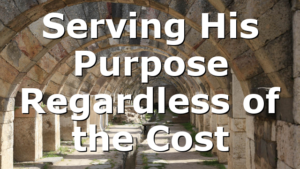 Serving His Purpose Regardless of the Cost