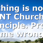 Tithing is not a NT Church principle. Prove me wrong