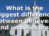 What is the biggest difference between believers and unbelievers?